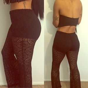 Black Lace Pants